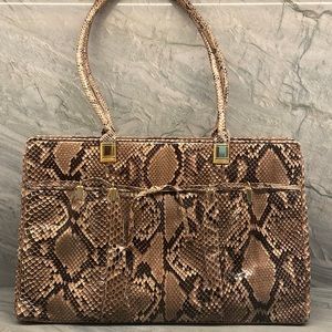 Stunning Judith Leiber Python shoulder bag